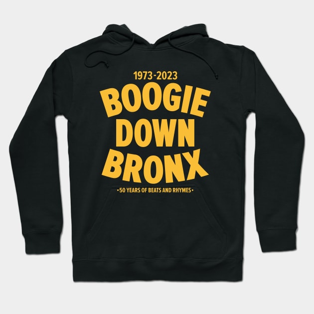 Boogie Down Bronx - 50 years of Hip Hop Hoodie by Boogosh